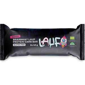 BrainMax LAUF® Protein Carb Bar, bez polevy, BIO, 2x45 g