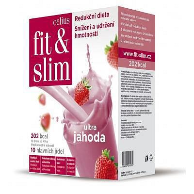 CELIUS Fit and Slim ultra Jahoda 2x240g