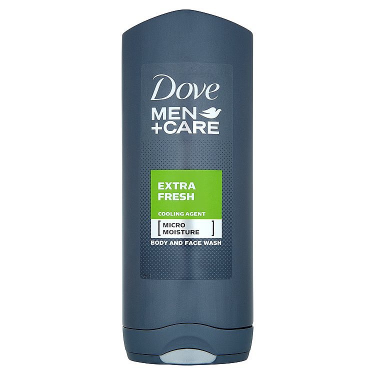 Dove Men+Care Extra Fresh sprchový gel na tělo a obličej pro muže 400 ml