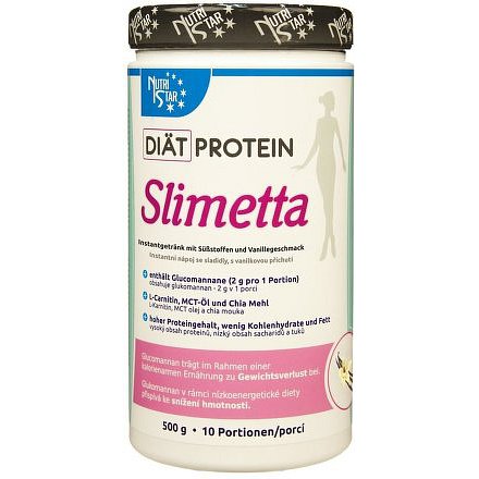 NUTRISTAR Diät Protein SLIMETTA 500g - vanilka