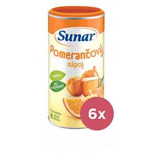 6x SUNAR Nápoj rozpustný pomerančový 200 g