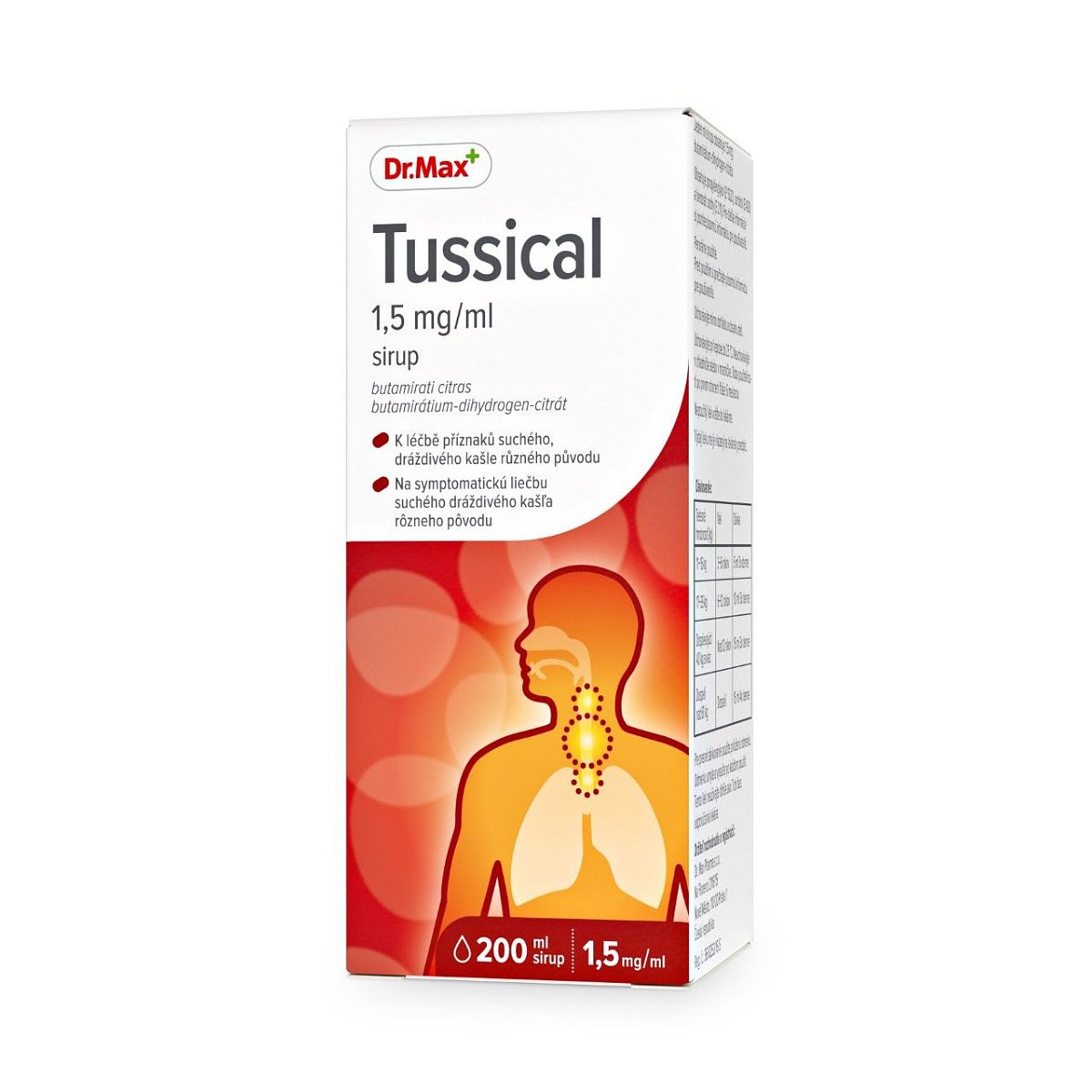 Dr.Max Tussical 1,5 mg/ml sirup 200 ml