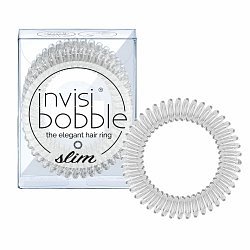 Invisibobble SLIM Crystal Clear gumička do vlasů 3 ks