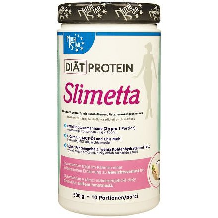 NUTRISTAR Diät Protein SLIMETTA 500g-pistác/kokos