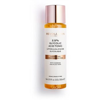 Revolution Skincare 2,5% Glycolic Acid Tonic čisticí pleťové tonikum s AHA kyselinami 200 ml