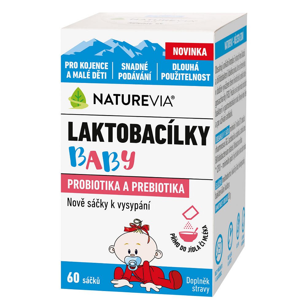 SWISS NATUREVIA Laktobacílky baby 60 sáčků