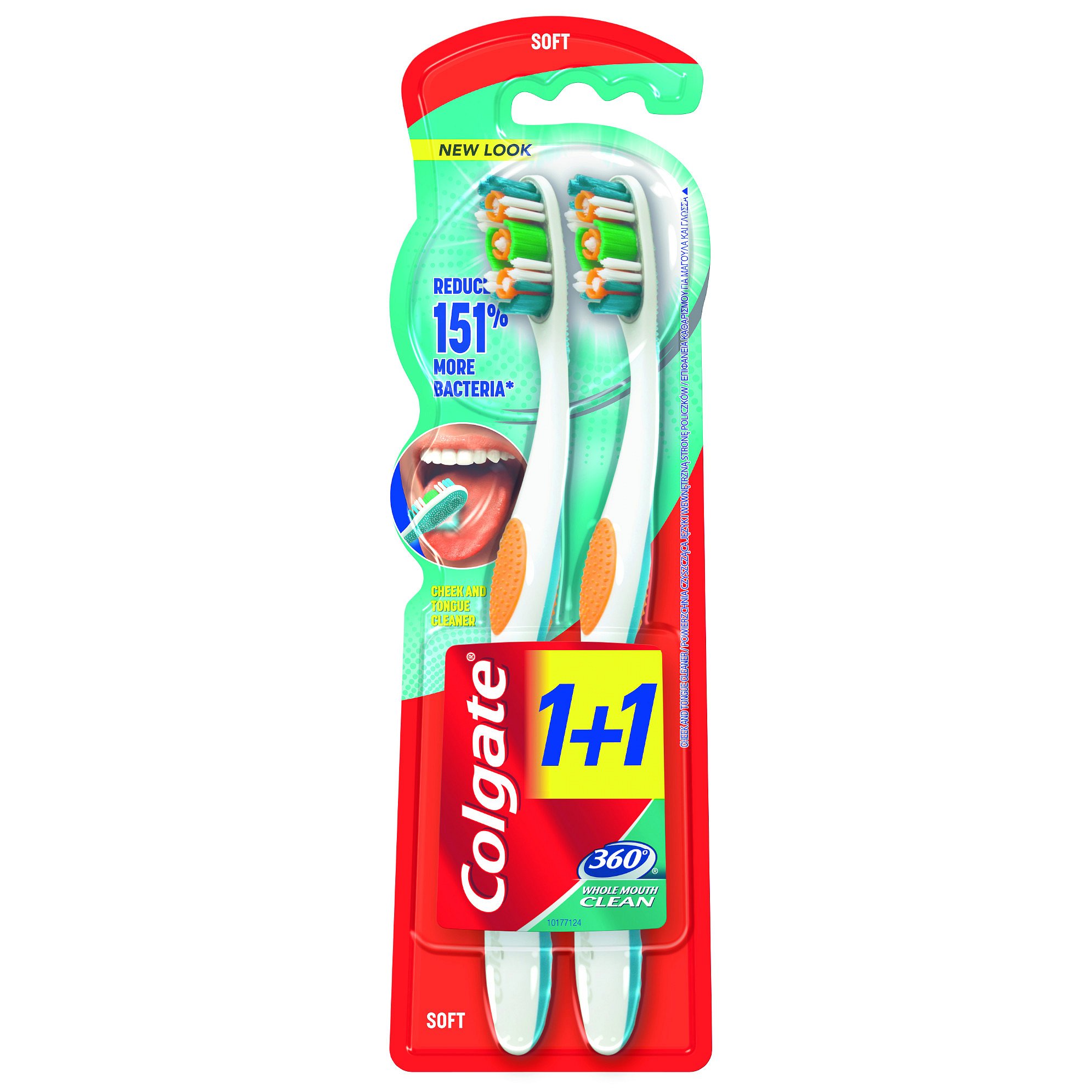 Colgate Zubní kartáček 360°měkký 1+1