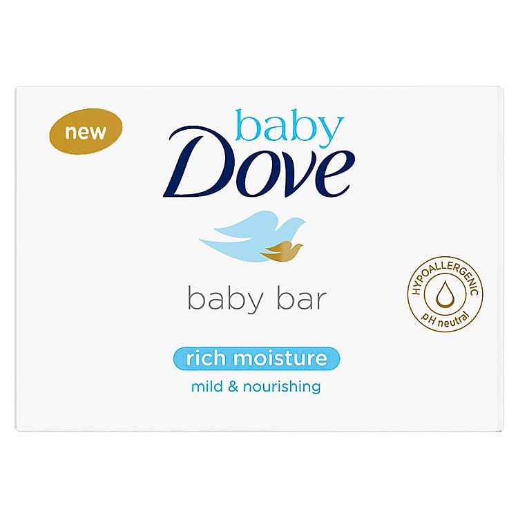 Dove Baby Rich Moisture krémová tableta na mytí  75 g