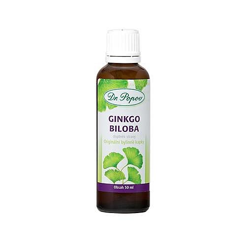 Dr.Popov Kapky bylinné Ginkgo biloba 50ml - II. jakost