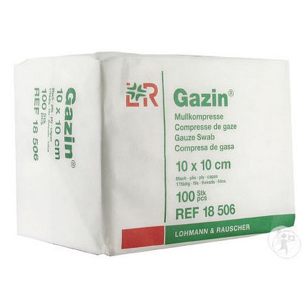 Gáza hydrofil.skl.kompr.Gazin 10x10cm/100ks 8vrst.