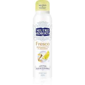 Neutro Roberts Bergamotto e Zenzero deodorant ve spreji s 48hodinovým účinkem 150 ml