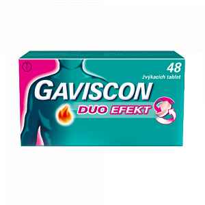 Gaviscon Duo Efekt žvýkací tablety 48 ks