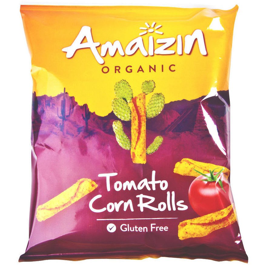 Amaizin Chipsy kukuřičné rajčatové BIO 100g