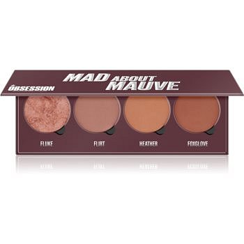 Makeup Obsession Mad About Mauve paleta tvářenek 4 x 2,50 g
