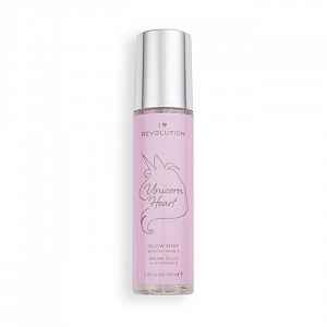 Třpytivá fixační mlha na make-up Unicorn Heart (Glow Mist) 100 ml