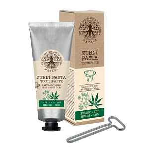 Natava Zubní pasta Byliny + CBD s vytlačovačem tuby 80 g