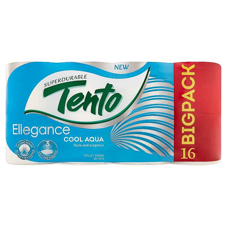 Tento toaletní papír Cool Aqua 3vrstvý       16 ks