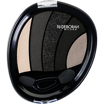 Deborah Milano Perfect Smokey Eye oční stíny s aplikátorem odstín 03 Black Smokey 5 g