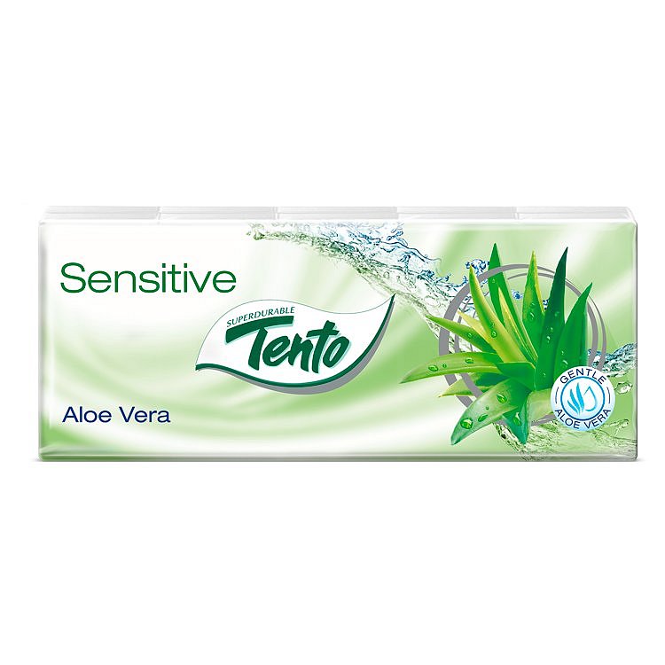 Tento Kapesníčky Soft Aloe Vera, 3vrstvé 10 x 10 ks