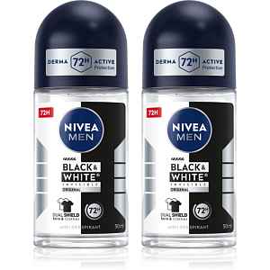 NIVEA MEN Black & White Invisible Original kuličkový antiperspirant výhodné balení