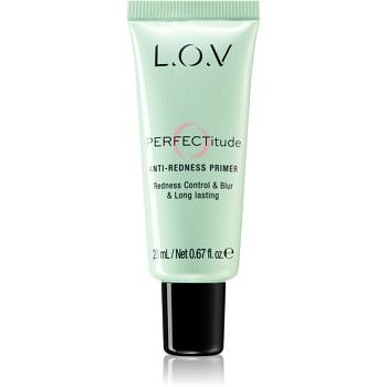 L.O.V. PERFECTitude rozjasňující podkladová báze pod make-up pro citlivou a zarudlou pleť 20 ml