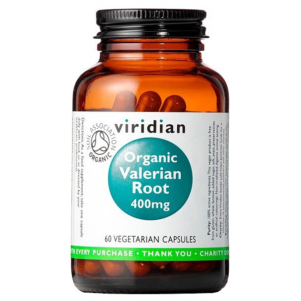 Viridian Valerian Root Organic 400mg 60 kapslí