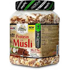 AMIX Mr. Popper ´s Protein Müsli, Čokoláda-kokos, 500g