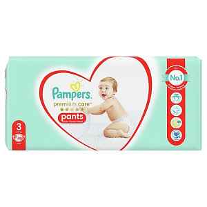 PAMPERS Premium Care Pants 3 MIDI (6-11 kg) 48 ks Value Pack – plenkové kalhotky