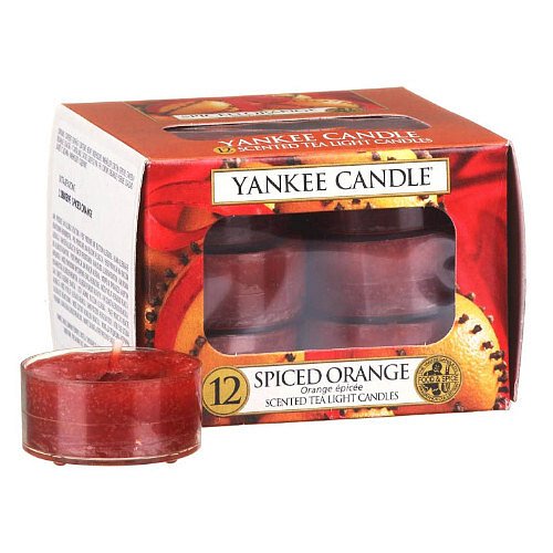 Aromatické čajové svíčky Spiced Orange 12 x 9,8 g