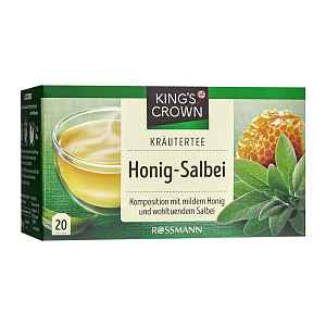 King's Crown Bylinný čaj se šalvějí a medem  40 g