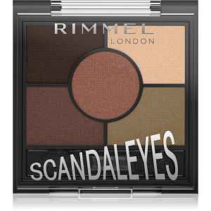Rimmel ScandalEyes paletka očních stínů odstín 002 Brixton Brown 3.8 g