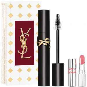 Yves Saint Laurent Mascara Lash Clash dárková sada (řasenka Lash Clash 01 + rtěnka Love Shine 44)  1 ks