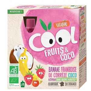 Vitabio Ovocné BIO kapsičky Cool Fruits jablko, kokos, banán, maliny a acerola 4x85g