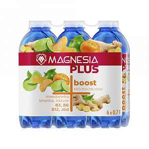 Magnesia Plus Boost mandarinka limetka zázvor 6x0,7 l
