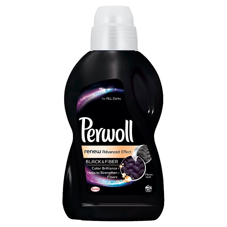 Perwoll Renew Advanced Effect Black & Fiber prací prostředek, 15 praní 900 ml
