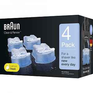 Braun Series Clean & Renew  náhradní náplně do čisticí stanice s vůní Lemon Fresh 4 ks