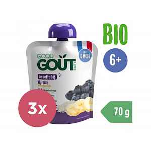 GOOD GOUT BIO Borůvková snídaně 3x70 g