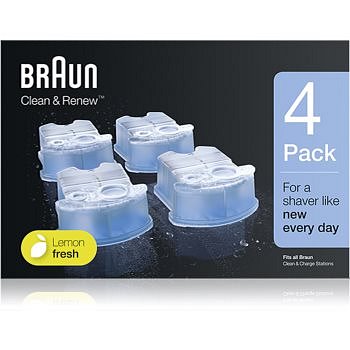 Braun Series Clean & Renew  náhradní náplně do čisticí stanice s vůní Lemon Fresh 4 ks