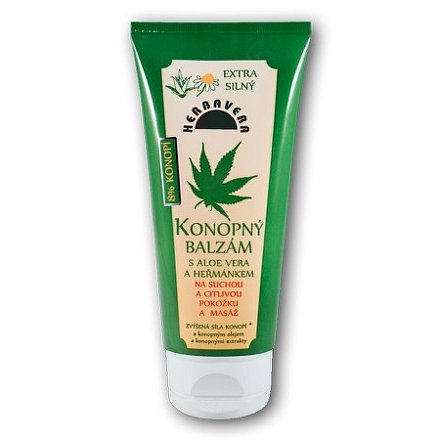 Konopný balzám s aloe vera HERBAVERA 200 ml