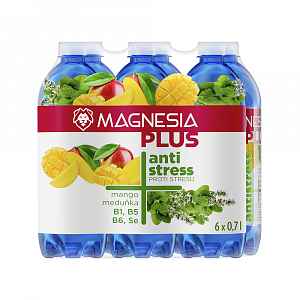 Magnesia Plus Antistress mango meduňka 6x0,7 l