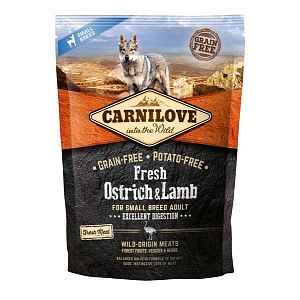 Carnilove Dog Fresh Ostrich & Lamb for small breed 1,5kg