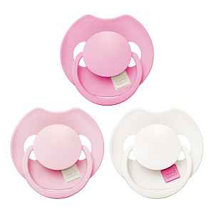 LOVI Dudlík silikonový dynamický Prime 18m+ 3ks Peony Pink