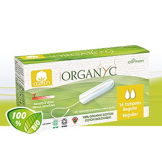 Menstruační tampony z biobavlny REGULAR 16 ks