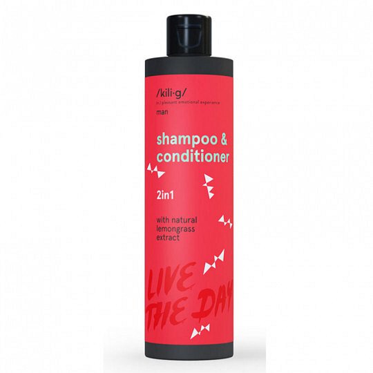 Šampon a kondicionér 2v1  (Shampoo & Conditioner 2v1) 250 ml