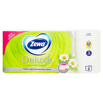 Zewa Deluxe Camomile Comfort toaletní papír 3-vrstvý 8 ks/bal.