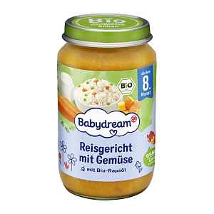 Babydream BIO příkrm rýže se zeleninou 220 g