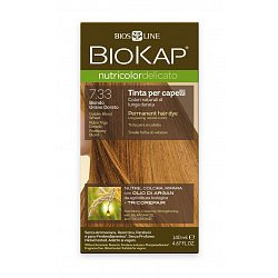 BIOKAP Nutricolor Delicato 7.33 Blond Zlatá pšenice barva na vlasy 140 ml