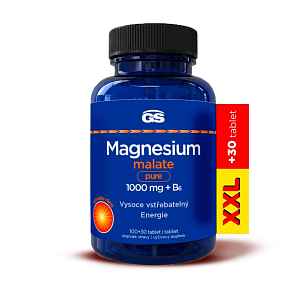 GS Magnesium malate pure 1000mg+B6 tbl.100+30 XXL