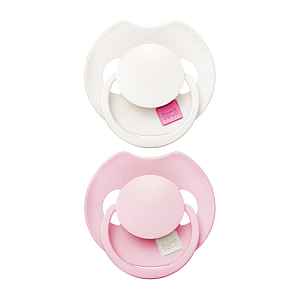 LOVI Dudlík silikonový dynamický Prime 0-6m 2ks Rose/Rose Cream