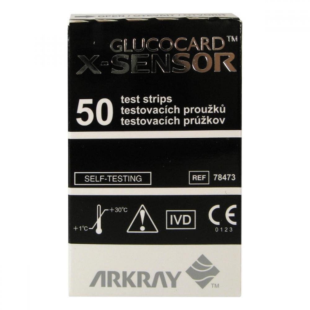 Testovací proužky GLUCOCARD X-METER SENSORS 50ks